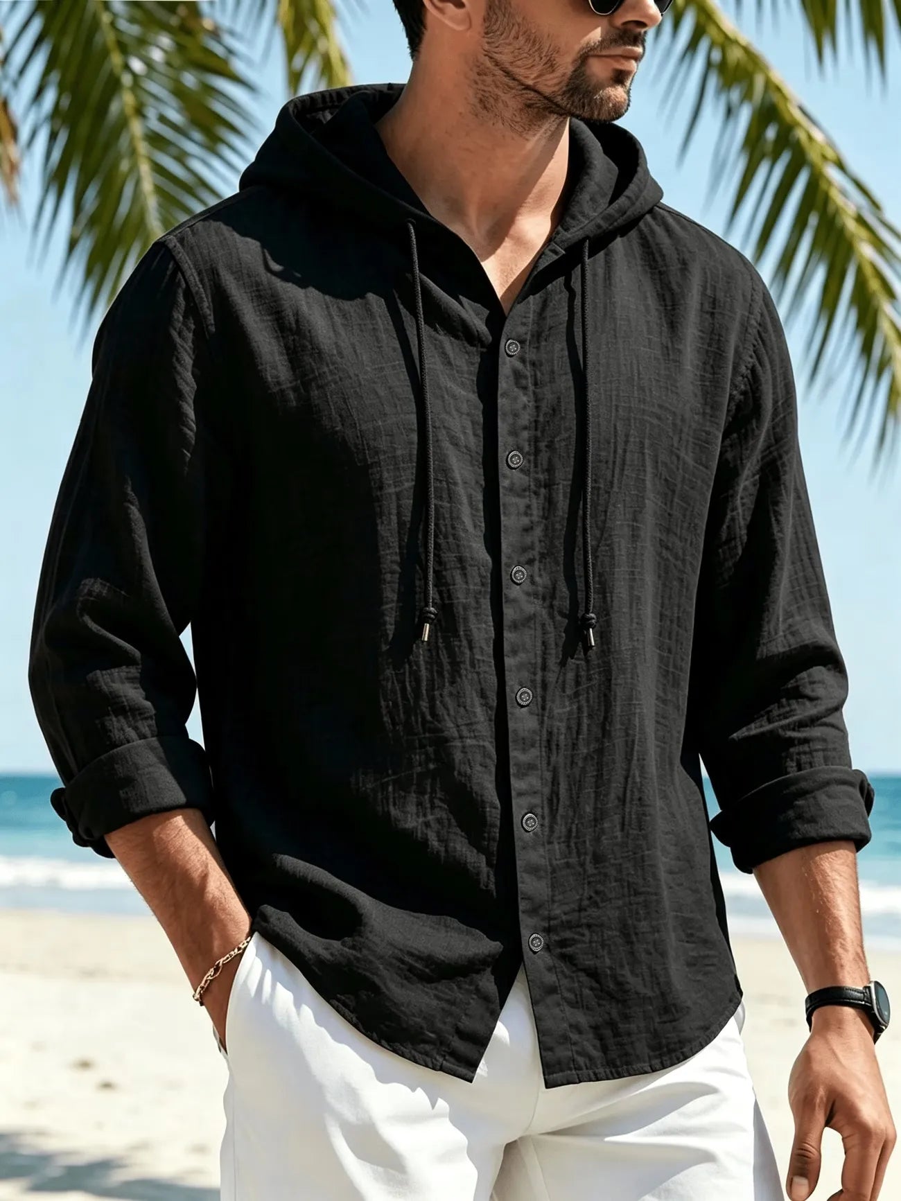 Camicia con Cappuccio Positano