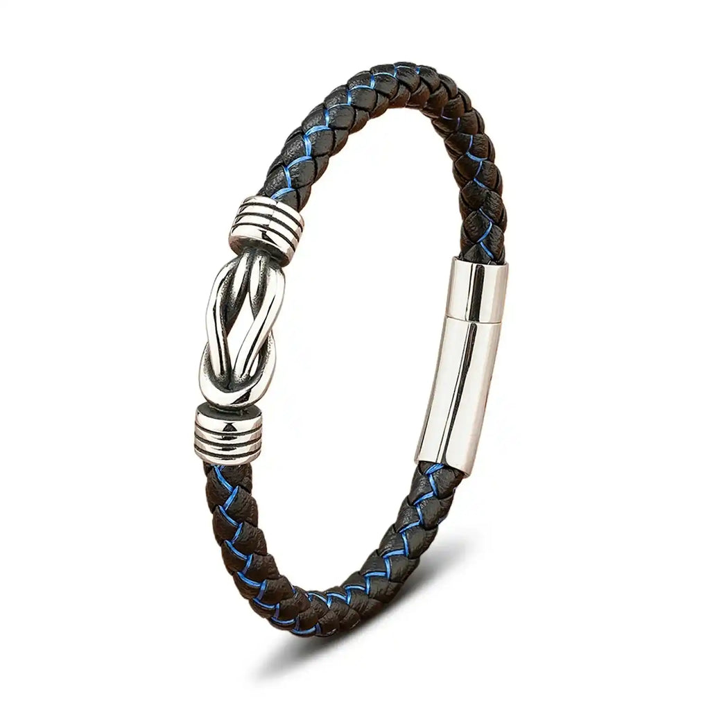 Bracciale Orion in Vera Pelle & Acciaio