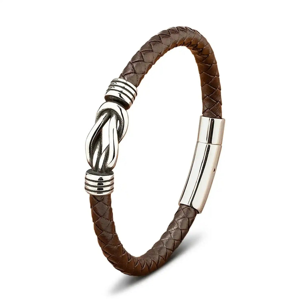 Bracciale Orion in Vera Pelle & Acciaio