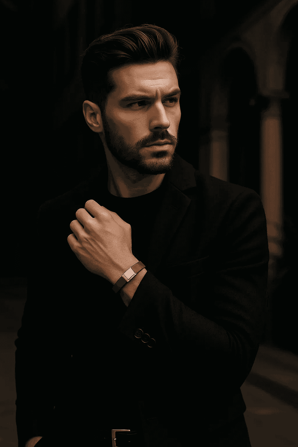 Bracelet en cuir d'Amalfi