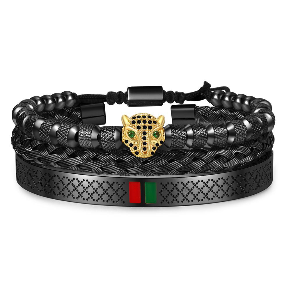 Bracelet Black Panthera – Forgé en acier de qualité supérieure