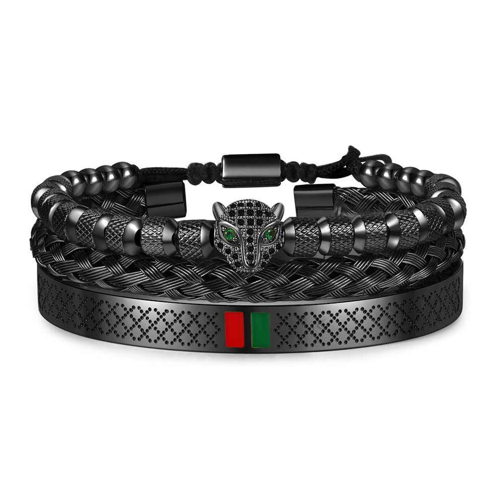 
                  Bracelet Black Panthera – Forgé en acier de qualité supérieure
                