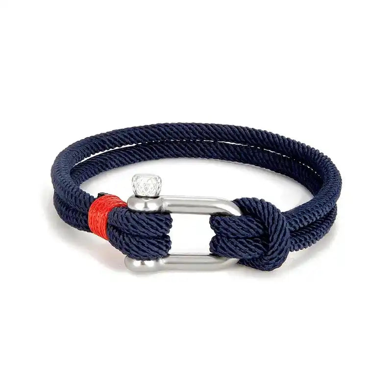 Bracciale Siviglia in Acciaio Inossidabile e Corda