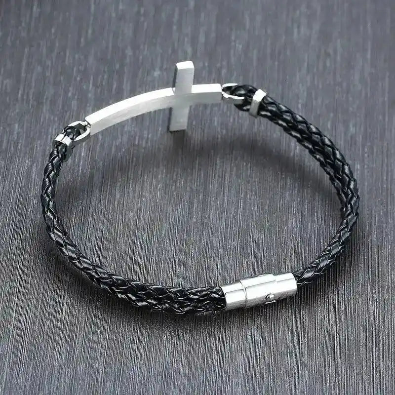 Valencia Sideways Cross Bracelet
