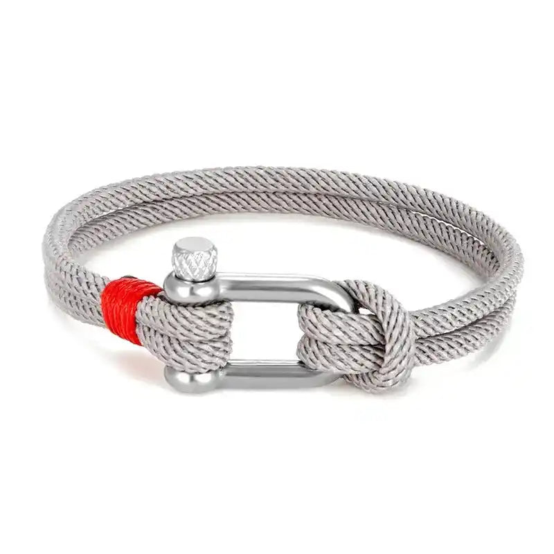 
                  Bracelet Séville en acier inoxydable et corde
                