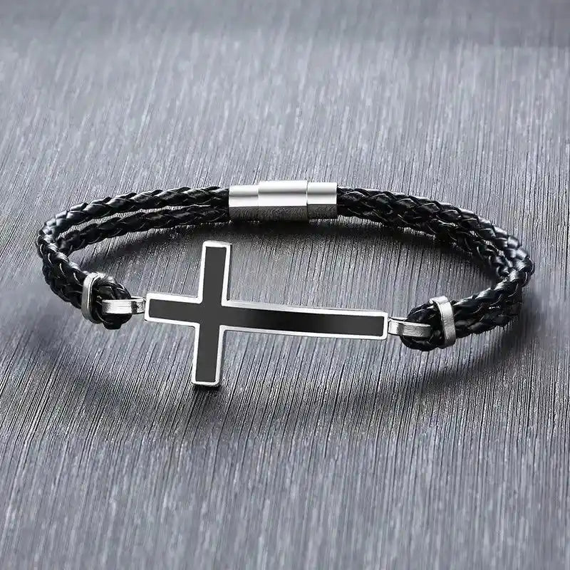 Valencia Sideways Cross Bracelet