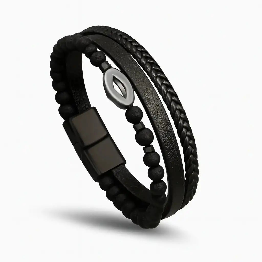 
                  Bracelet en cuir viking
                
