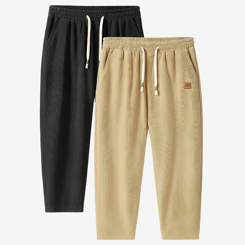 Ensemble pantalon en velours côtelé César