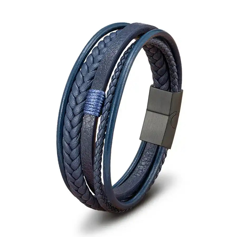 Bracciale in Pelle e Acciaio Taormina