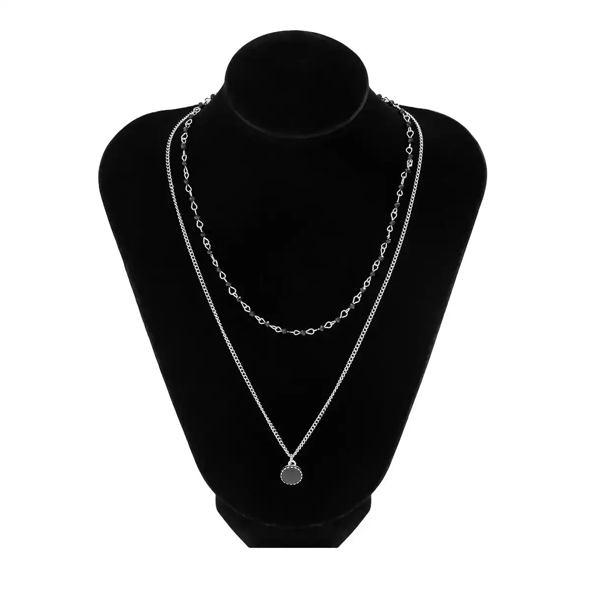 Echo Noir Duo Necklace