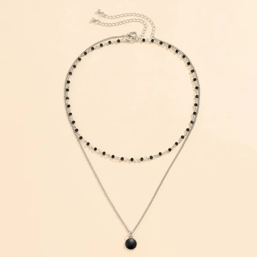 Echo Noir Duo Necklace