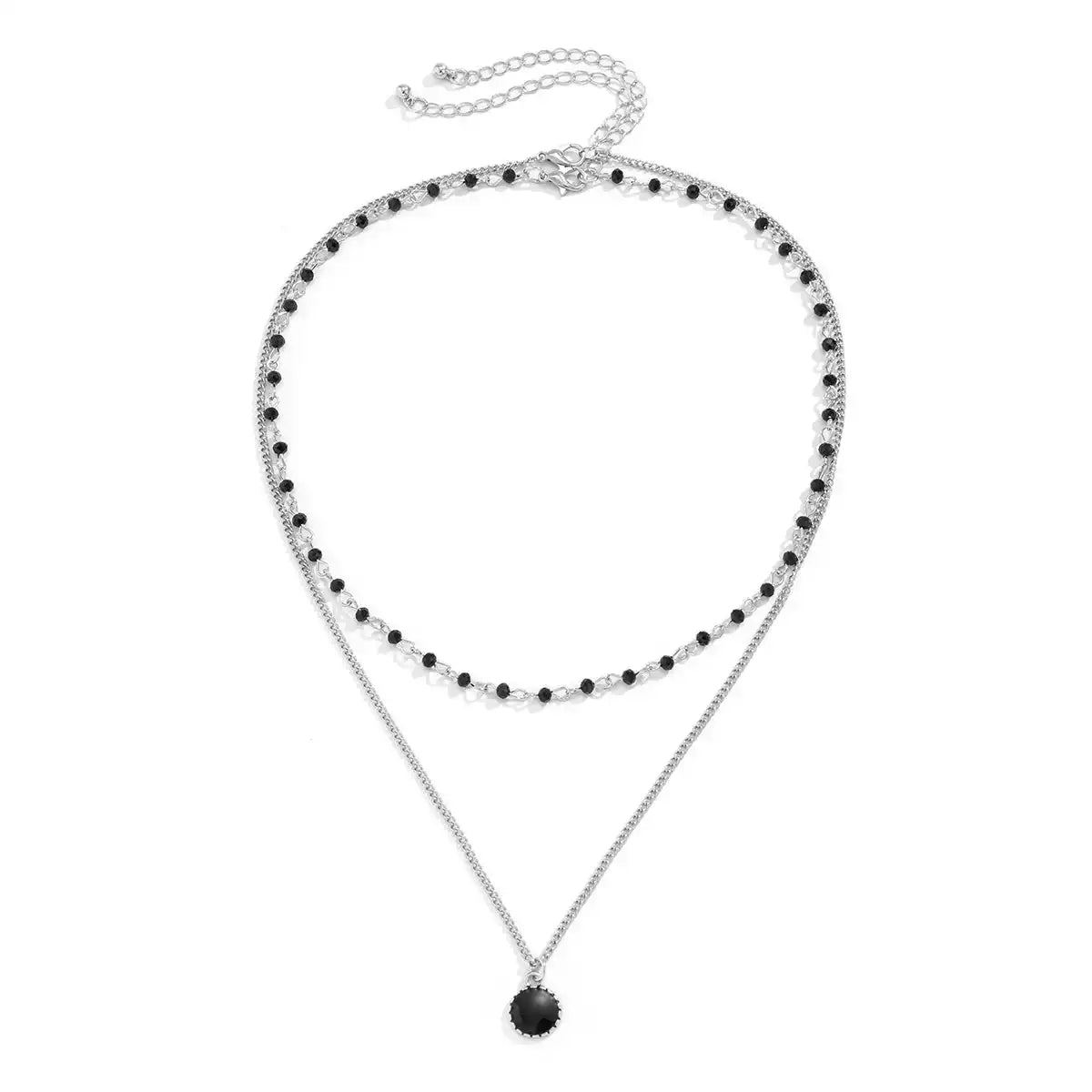 
                  Collier Echo Noir Duo
                