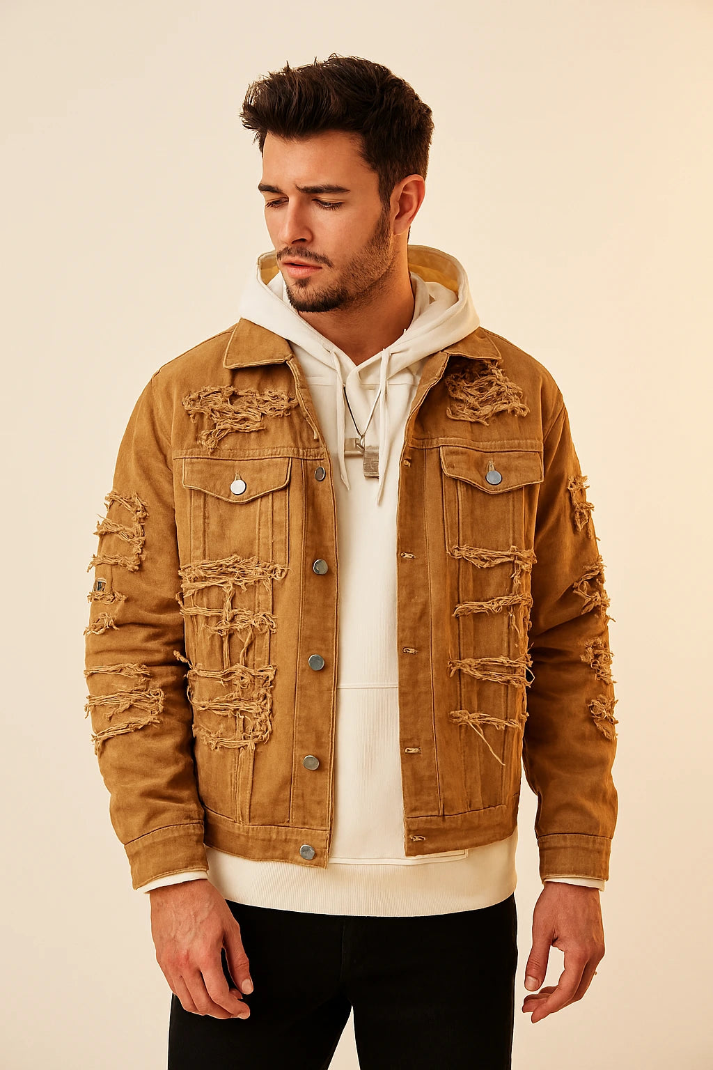 Urban Fringe Jacket – Crafted for Street Expression